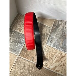 Absolutely Fresh Genuine Bonded Leather Red Black Reversible Belt Mens Womens M